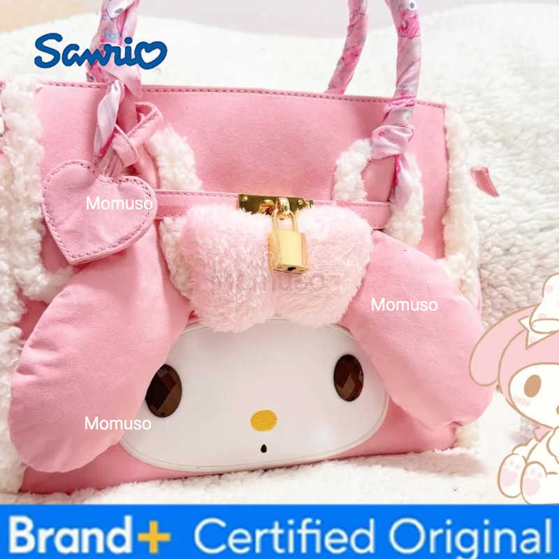 Sanrio My Melody Hello Kitty Autumn Winter Plush Handbag Exclusive Edition Cute Trendy Tote Shoulder Bag for Casual Use H251230
