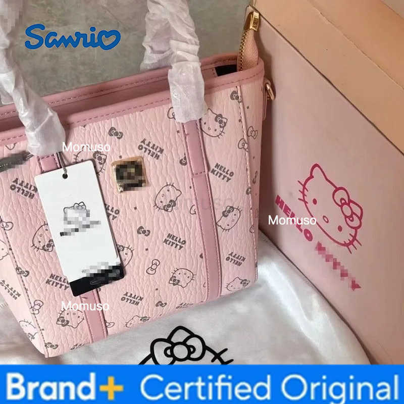 Sanrio Hello Kitty film peripheral cartoon cute tote bag sweet and fashionable handbag for girls shoulder crossbody bag Birthday gift H251230