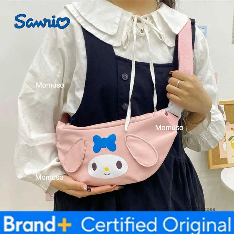 Sanrio Cinnamoroll My Melody Kuromi New Cartoon Handbag Versatile Trendy Cute Crossbody Bag Japanese Style Harajuku Shoulder Bag H251230