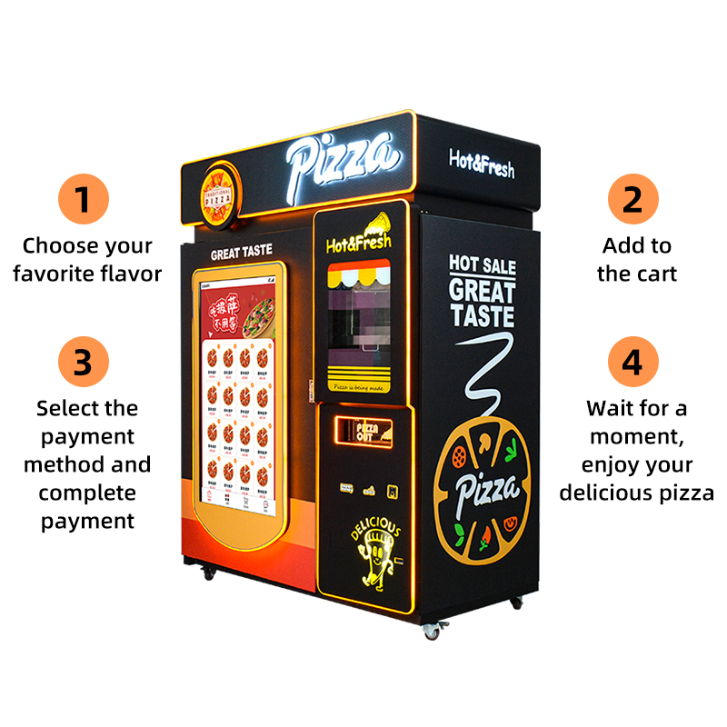 Automatic Pizza Vending Machine with 1 Year Warranty | 24/7 Online Support Service
