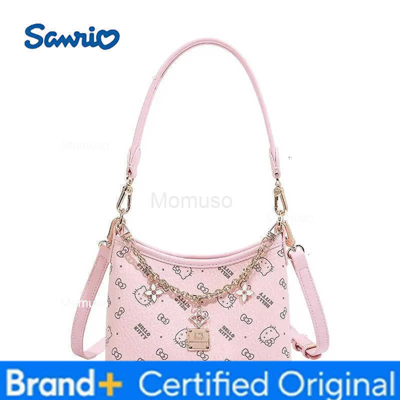 Sanrio Kawaii Hello Kitty Bag Girl Cute Printing Handbag Chain Cortex Waterproof Fashion Versatile Crossbody Bag Birthday Gift New H251230