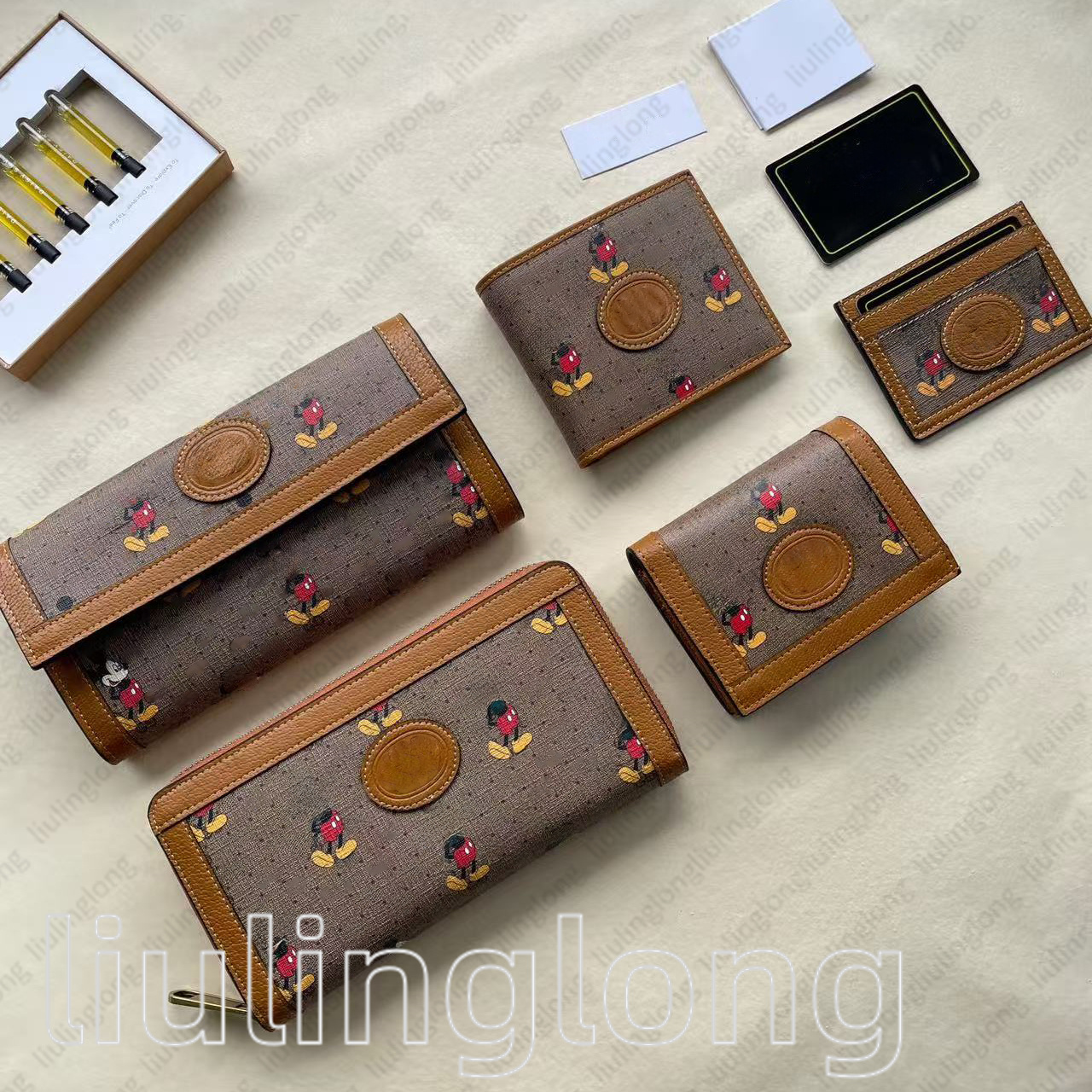 Mouse Womens Purse Designer Wallet Vintage Hand Bag Fashion Credit Card Holders Lady Zipper Money Bag Men Clutch Luxury Bag Leather Wallets Billfold Coin Purse