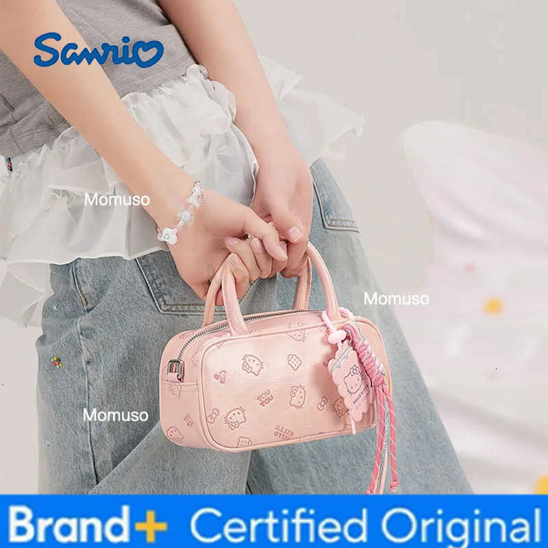 Sanrio New Cartoon Hello Kitty Boston Crossbody Bag Super Cute Classic Cute Colorway Crossbody Bag Underarm Shoulder Girl Holiday Gift H251230