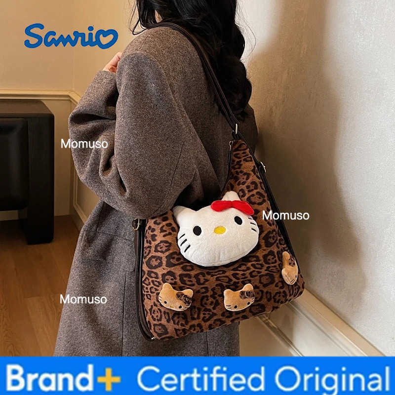 Sanrio HellokittyBackpack Bag Womens Winter New Fashion All-match Shoulder Crossbody Hand Tote Bag Multi-function Backpack H251230