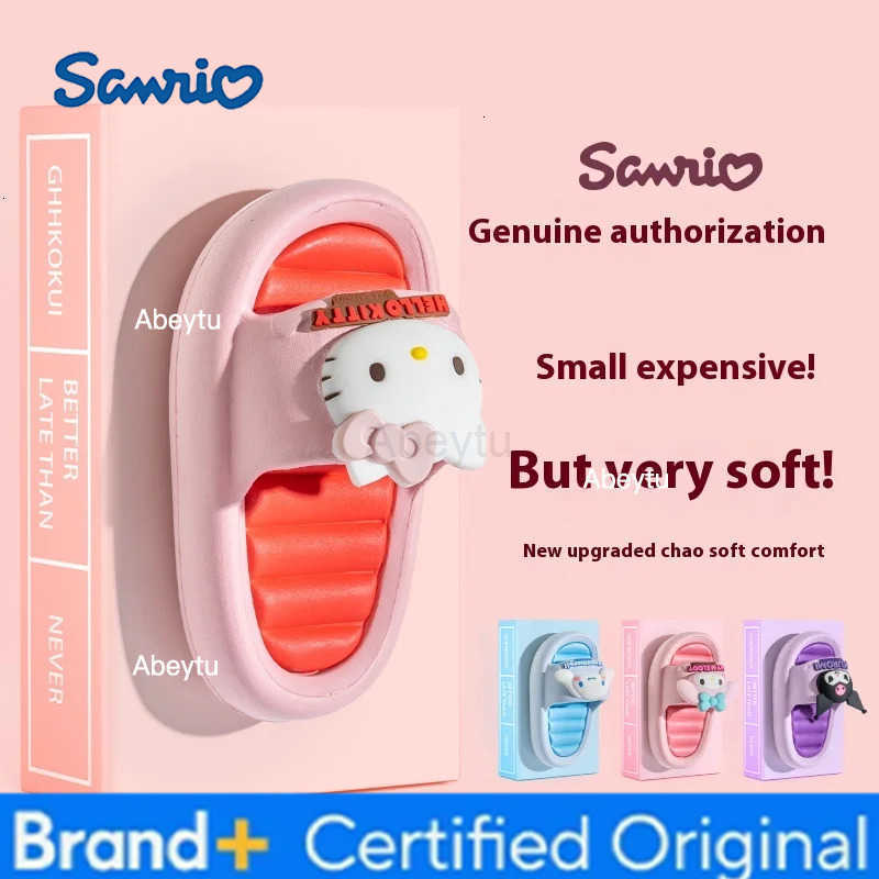Sanrio Cute Family Slippers Kawai Slides Kuromi EVA Shoes Soft Antislip Sweet Cinamoroll H251230