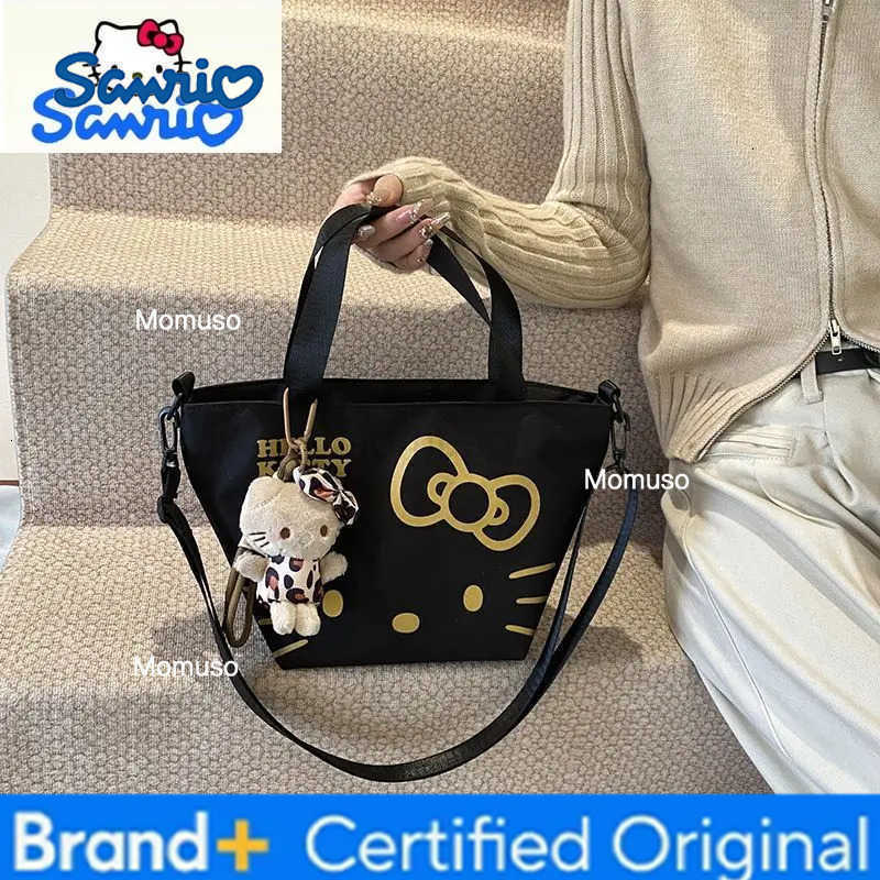 Sanrio Fashion Cartoon Hello Kitty Large Capacity Handheld Bento Bag for Womens Casual Versatile Crossbody Bag H251230
