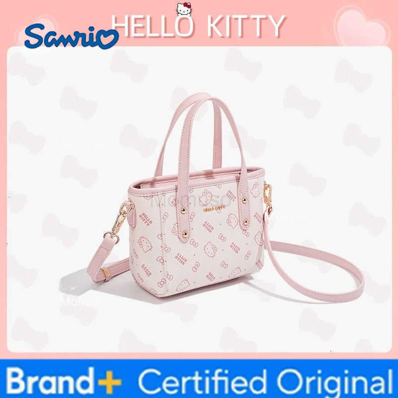 Sanrio Kawaii Hello Kitty Handbag Anime Cute Girl Advanced Fashion Versatile Outdoors Crossbody Bag Christmas Gift with Gift Box H2512301