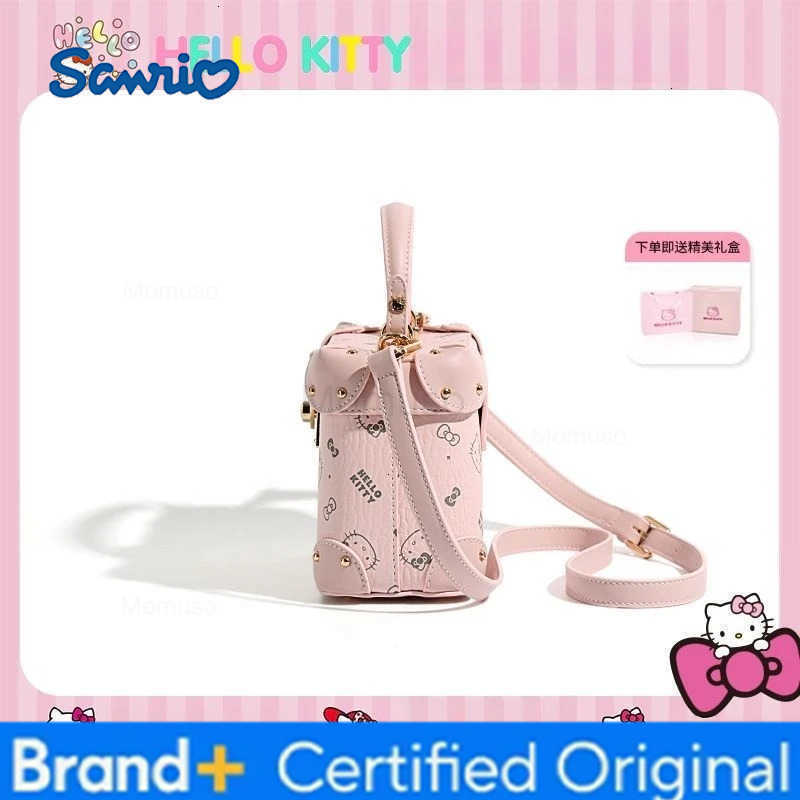 Sanrio Kawaii Hello Kitty Handbag Anime Cute Girl Fashion Versatile Crossbody Bag Advanced Gift Box Gift Bag Exquisite Packaging H251230