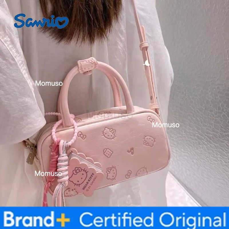 Sanrio Cute Cartoon Anime HelloKitty Pink and Tender Armpit Bag New One-Shoulder Crossbody Kawaii versatile bag Holiday Gift H251230