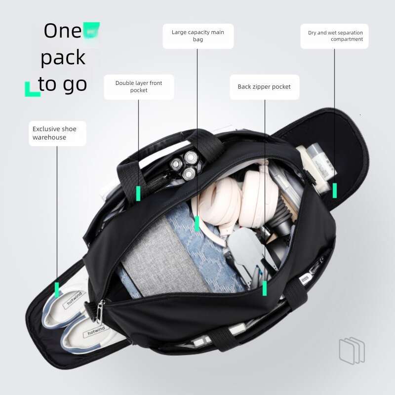 Luxury Hobo MARK RYDEN men's travel large capacity business dry wet separation can be inserted into the suitcase, portable luggage SENYY