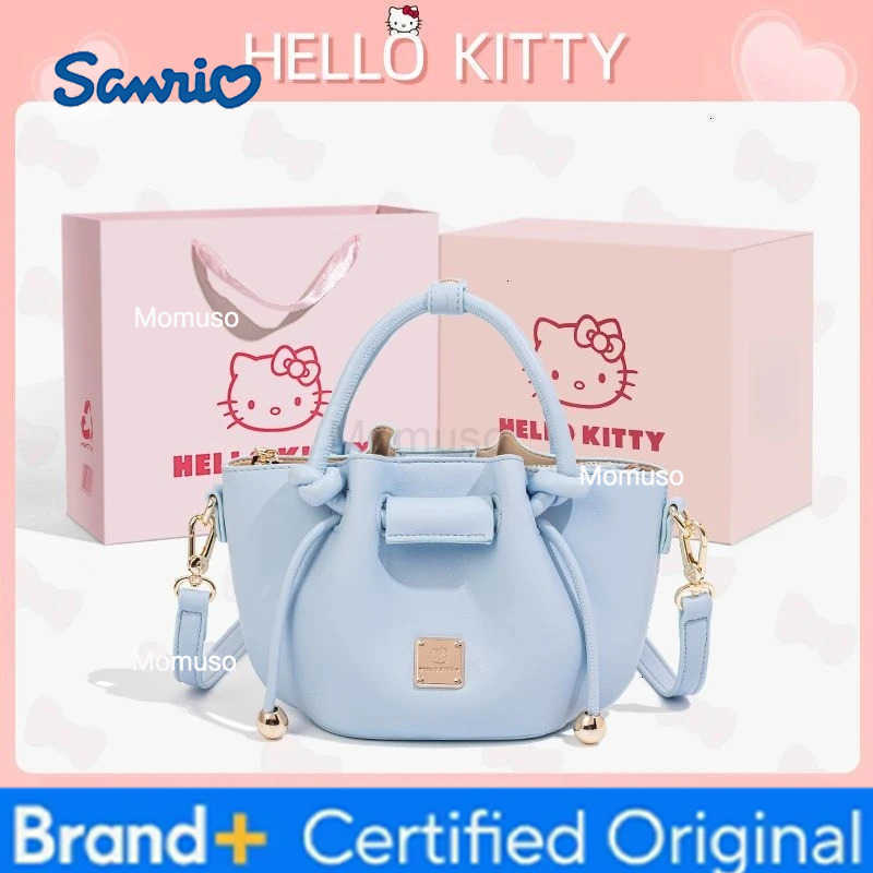Sanrio Kawaii Hello Kitty Fashion Handbag Anime Cute Girl Advanced Versatile Outdoors Crossbody Bag Christmas Gift with Gift Box H251230
