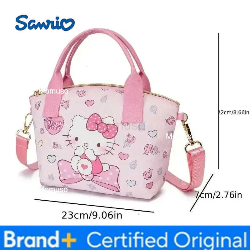 Sanrio Fashion Hello kitty PU Leather girls Cosmetic Bag Handbag Cute Large-capacity Woman Convenient Shopping Bag Crossbody H2512301