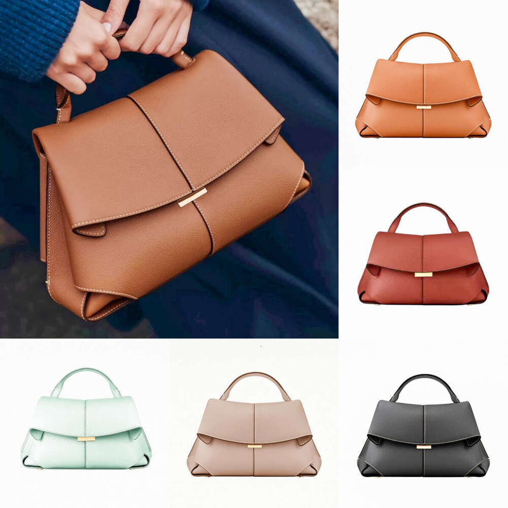 Mokki Cowhide Leather Luxury handbag Designer Shoulder bag tote Woman man Clutch Crossbody bag lady wrinkle Top handle pochette have brand makeup satchel Bags strap