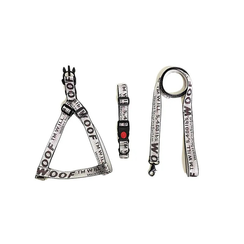 2026 Designer Collars Leashes Luxury Step-In Dog Harness Durable Nylon Leash For Small Medium Large Dogs Cat Golden French Bulldog Cool Fashion Pet Su