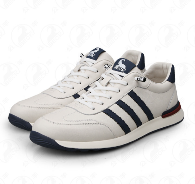 BECK shoes men's shoes autumn new men's casual leather shoes leather training shoes soft sole shoes