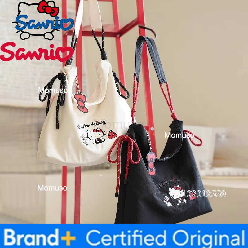 Sanrio Hello Kitty New Womens Shoulder Bag Luxury Brand Fashion Womens Handbag Embroidery Womens Tote Bag Large Capacity H251230