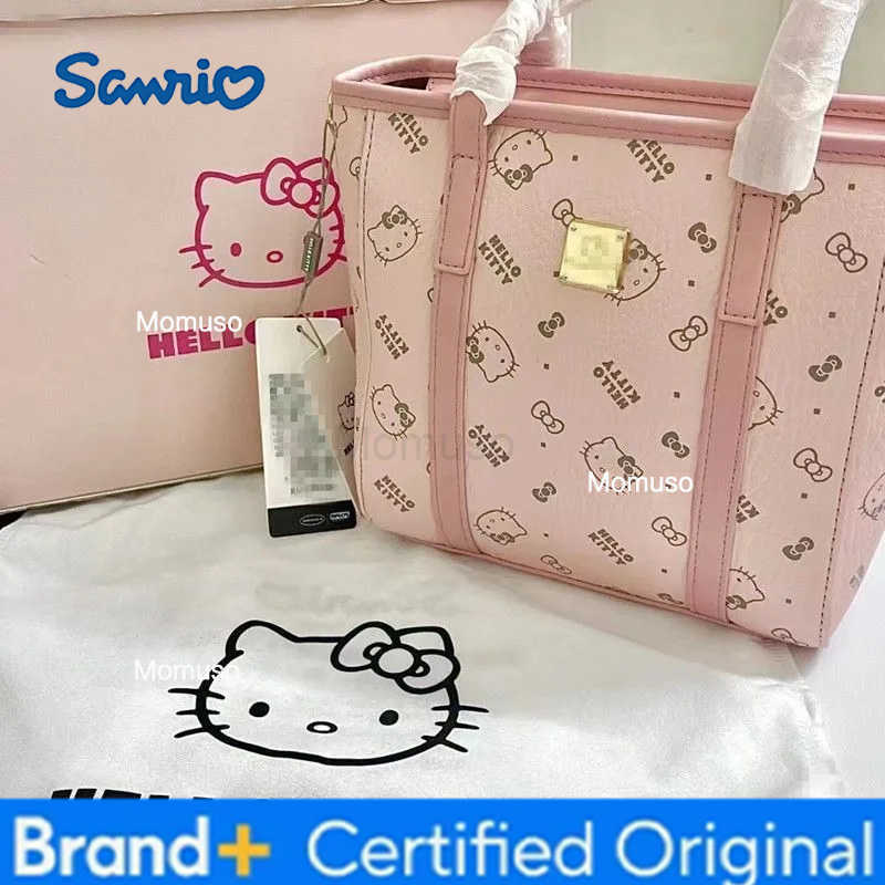 Sanrio Hello Kitty film peripheral cartoon cute tote bag sweet and fashionable handbag for girls shoulder crossbody bag Birthday gift H251230