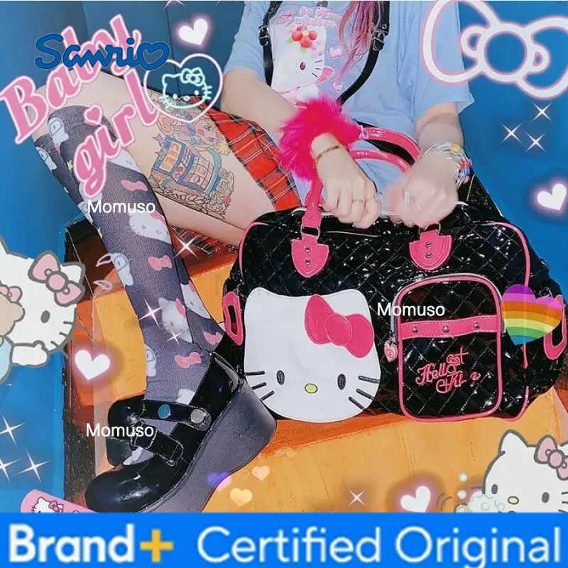 Sanrio Large Capacity Travel Bag Hello Kitty Large Capacity Handbag Sweetheart Travel Bag Big Shoulder Bag Storage Fitness Bag H251230