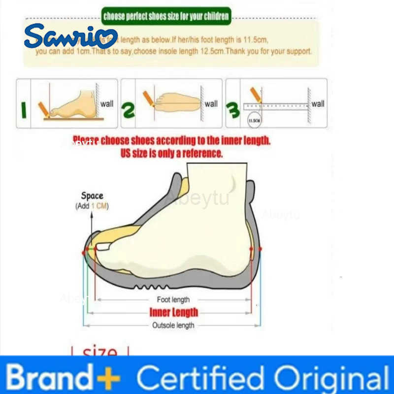 Sanrio Kids Slippers House Shoes Cotton Cartoon Open toeWinter Shoes For Girls Warm Anti-slip Soft Bottom Pink White Shoes Size 35-40 H251230