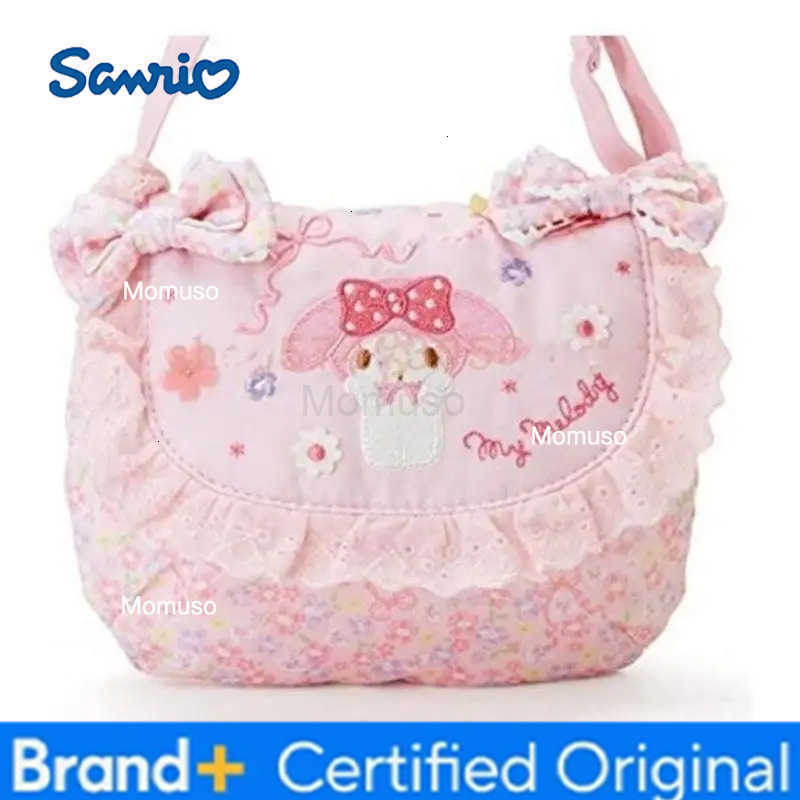 Sanrio Newest Kawaii Japanese My Melody Sweet and Cute Girl Heart One Shoulder Crossbody Bag Decorative Birthday Gift for Girl H251230