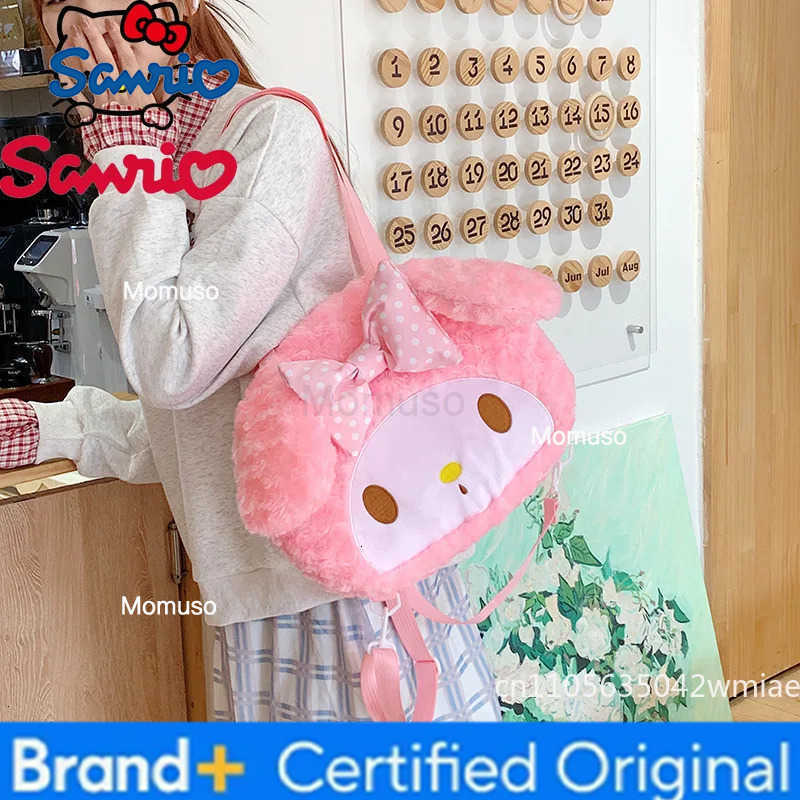 Sanrio Meiledi New 3D Doll Backpack Fashionable High Quality Plush Shoulder Bag Cartoon Girl Multi Functional Storage Small Backpack H251230
