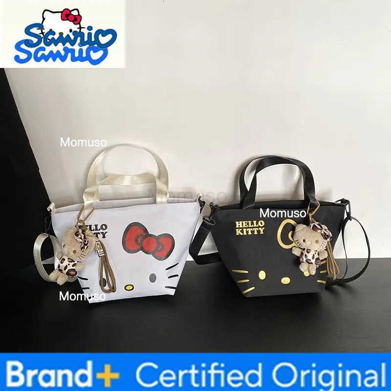 Sanrio Fashion Cartoon Hello Kitty Large Capacity Handheld Bento Bag for Womens Casual Versatile Crossbody Bag H251230
