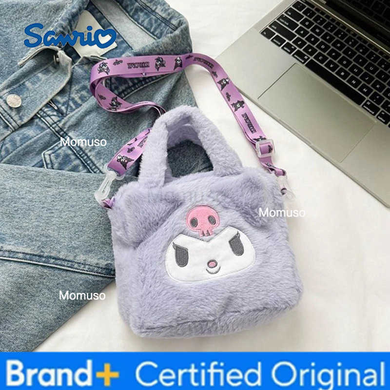 Sanrio Plush Handbag Kuromi Cinnamoroll Cosmetic Bag My Melody Travel Storage Bag Crossbody Bag Shoulder Handbag Christmas Gifts H251230