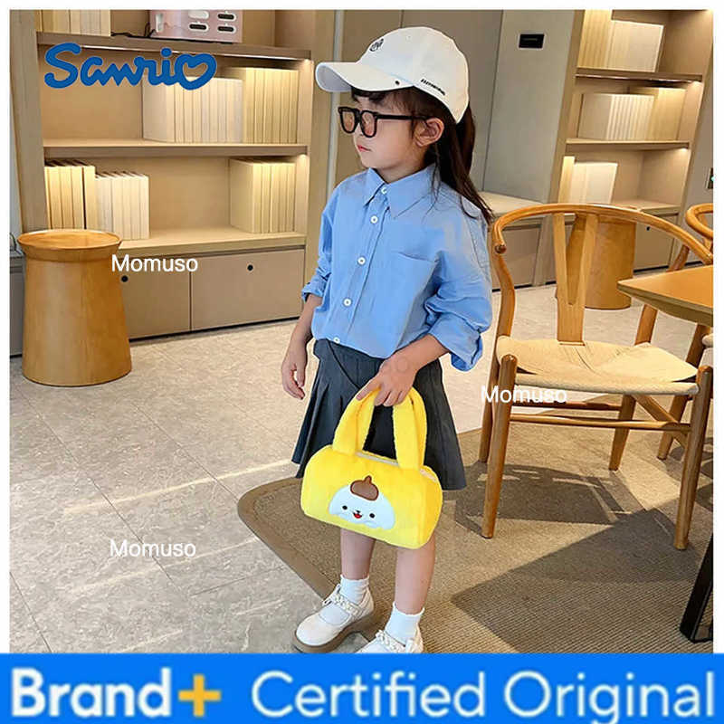 Sanrio Cartoon Plush Crossbody Bag for Girls Cute Strawberry Bear Handbag Stylish Backpack Cross-Border Popular Children Shoulder Bag H251230