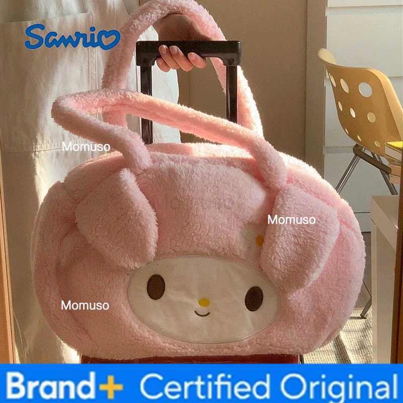 Sanrio Cute My Melody Shoulder Bag Japanese Kuromi Lovely Plush Bag Lolita Messenger Bag for Girl Travelling Bag Birthday Gifts H2512301