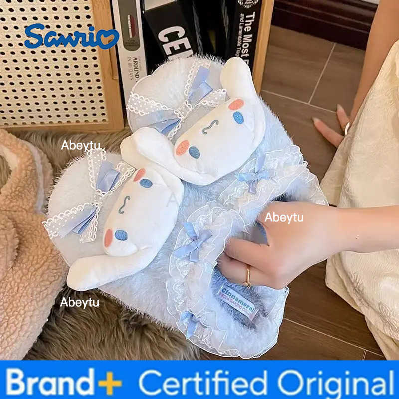 Sanrio Hello Kitty Kuromi Cinnamoroll Cotton Slippers Cartoon Cute Winter Indoor Home Slippers Thick Sole Keep Warm Cotton Shoes H251230