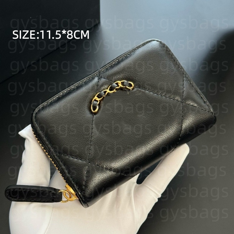 Fashionable and classic Daling grid card bag wallet top-quality zipper flip cover unbeatable texture ample card slots exquisite workmanship