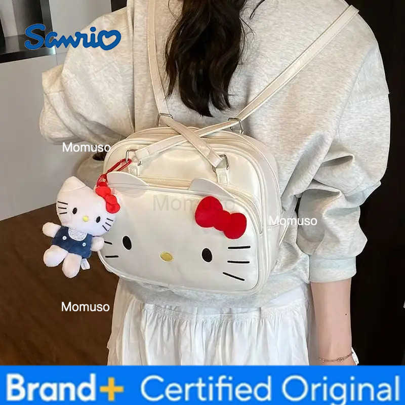Sanrio Cute Hello Kitty small square backpack cartoon creative design niche cross-body tote bag cute and versatile holiday gift H251230