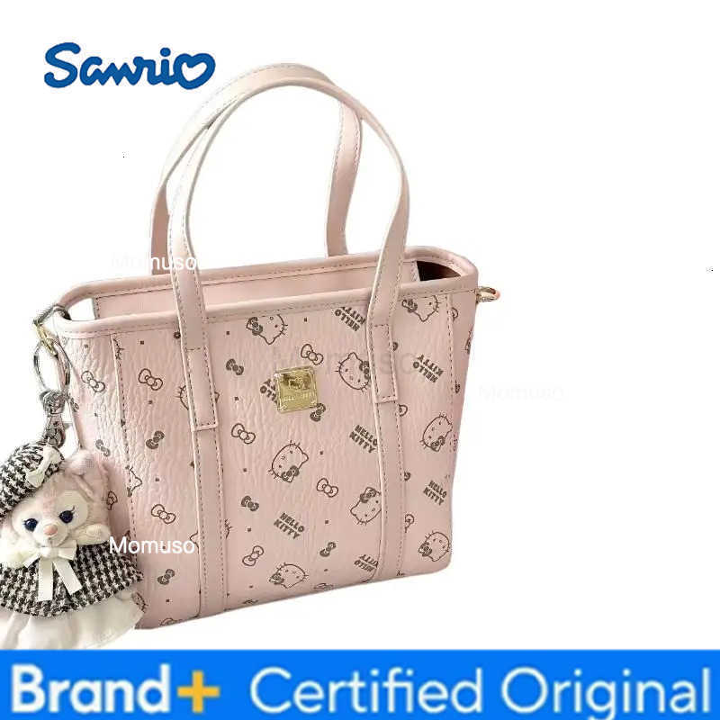 Sanrio New Hellokit Print Basket Bag Large Capaci Womens Summer Commuter Versatile Y2K Handbag Faionable Trendy Tote Bag H251230