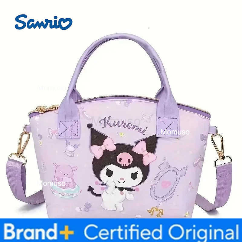 Sanrio Fashion Hello kitty PU Leather girls Cosmetic Bag Handbag Cute Large-capacity Woman Convenient Shopping Bag Crossbody H2512301