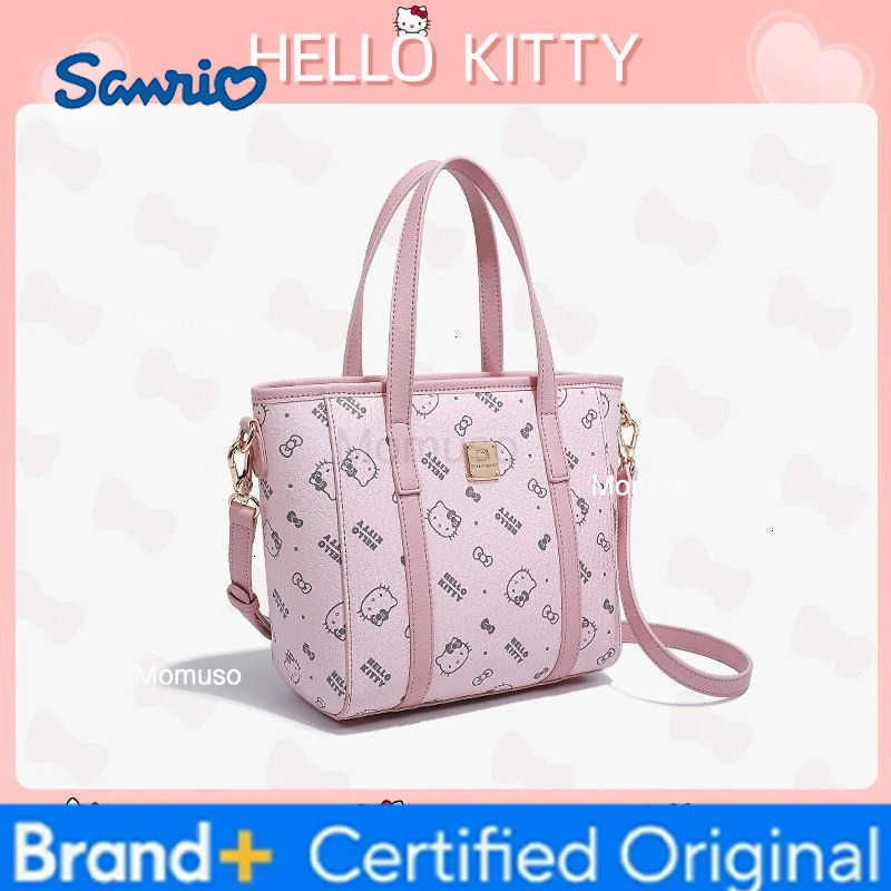 Sanrio Kawaii Hello Kitty Fashion Handbag Anime Cute Girl Advanced Versatile Crossbody Bag KT Printing Shoulder Bag Exquisite Gift Box H251230