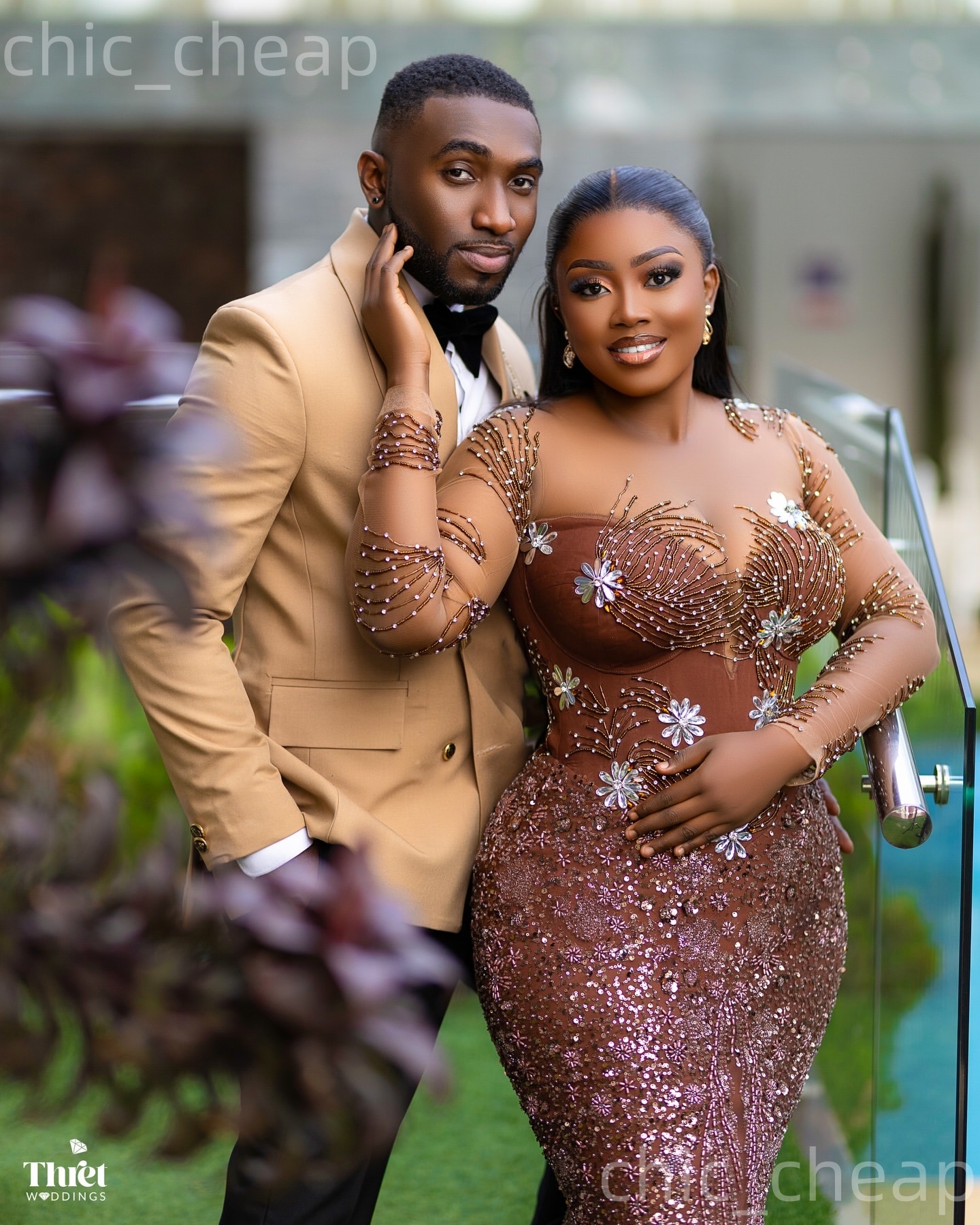 2026 Aso Ebi Nigerian Brown Mermaid Prom Dresses Crystals Beaded Evening Formal Party Second Birthday Engagement Reception Gowns Dress For Special Occ
