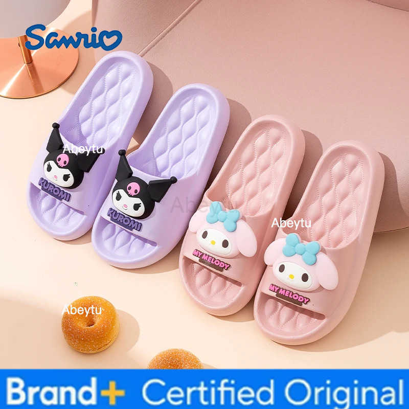 Sanrio Girls Sandals Cute Girls Garden Shoes Soft Sole Baby Breathable Non-slip Lightweight Outdoor Beach Slippers Summer H251230