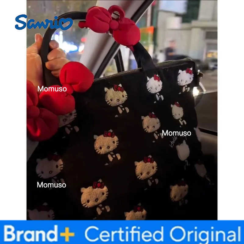 Sanrio Hello Kitty Embroidered Handbag Anime Cute Fashion Backpack Y2K Large Capacity Portable Tourism Underarm Bag Girl Gift H251230