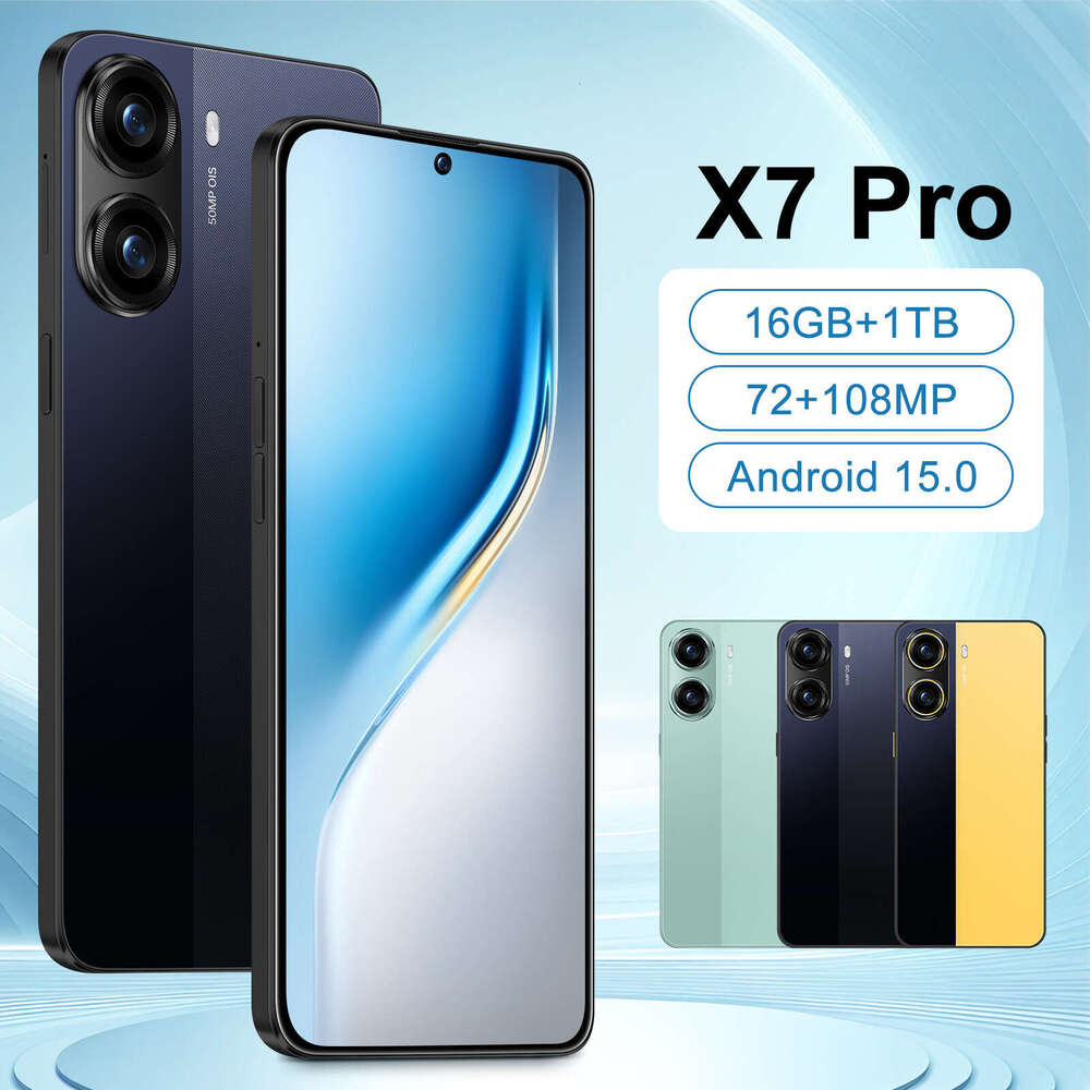 Famous brand cross-border smartphone X7 Pro 7.3-inch high-definition large screen 16+1T Android phone source factory CKS