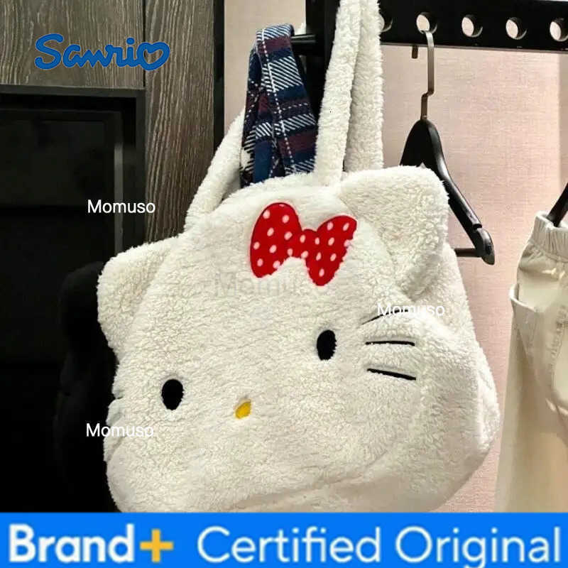 Sanrio Shoulder Bag Hello Kitty Storage Bag Autumn and Winter Cute Anime Cartoon Kawaii Student Campus Adult Outdoors Portable H251230