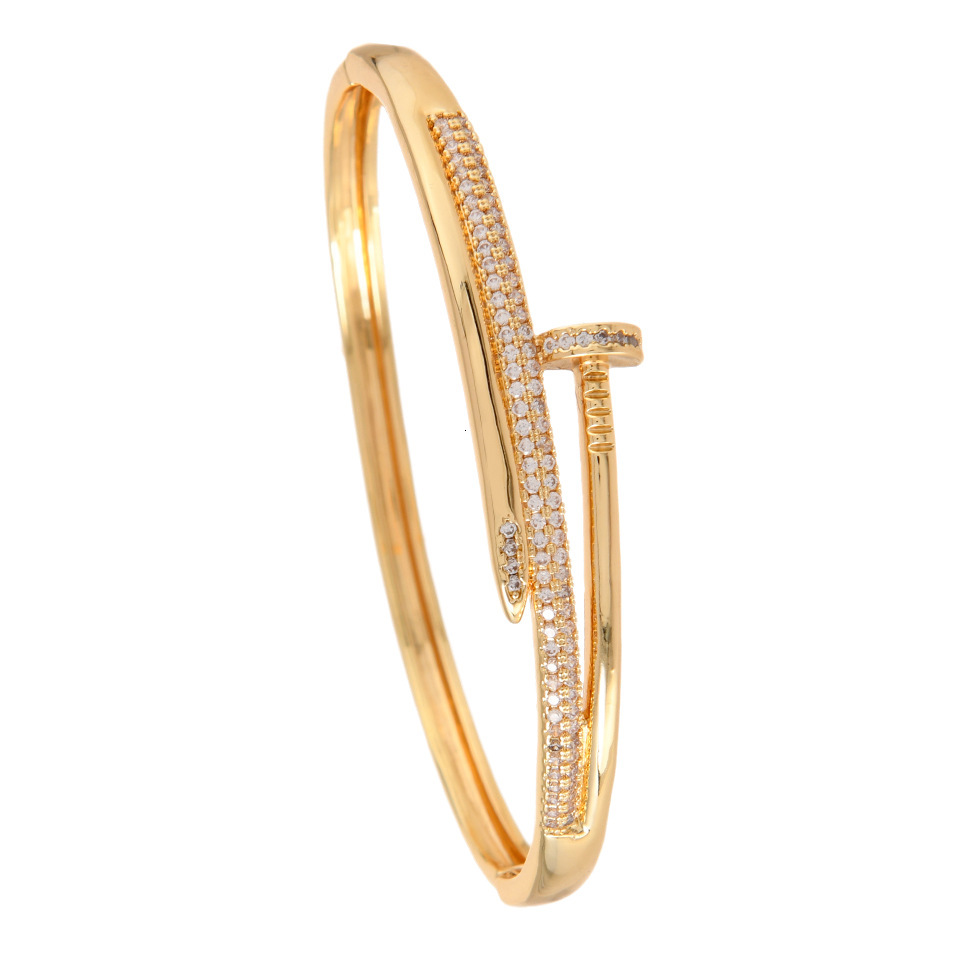 Luxury Brand Designer Jewelry Factory Direct Sale Hot-Selling Electroplated Nail Style Bracelet With Outstanding Design Sense, Fashionable And Versati