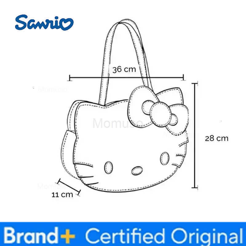 Sanrio Sanrios Shoulder Bag Hello Kittys Kawaii Cartoon Fashion Cute Cartoon Girly Heart Portable Backpack Large Capacity Student H251230
