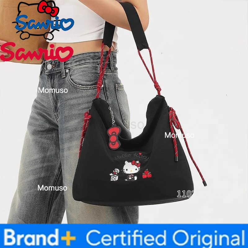 Sanrio Hello Kitty New Womens Shoulder Bag Luxury Brand Fashion Womens Handbag Embroidery Womens Tote Bag Large Capacity H251230
