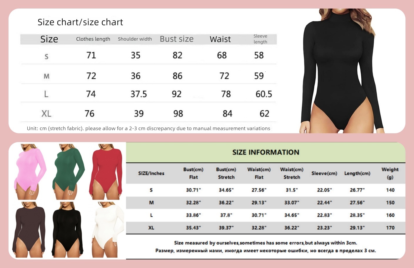 Women's Turtle Neck Long Sleeve Bodysuits Basic Slim Fit Double ed Lightweight Layering Fall Winter Tops ddmySept