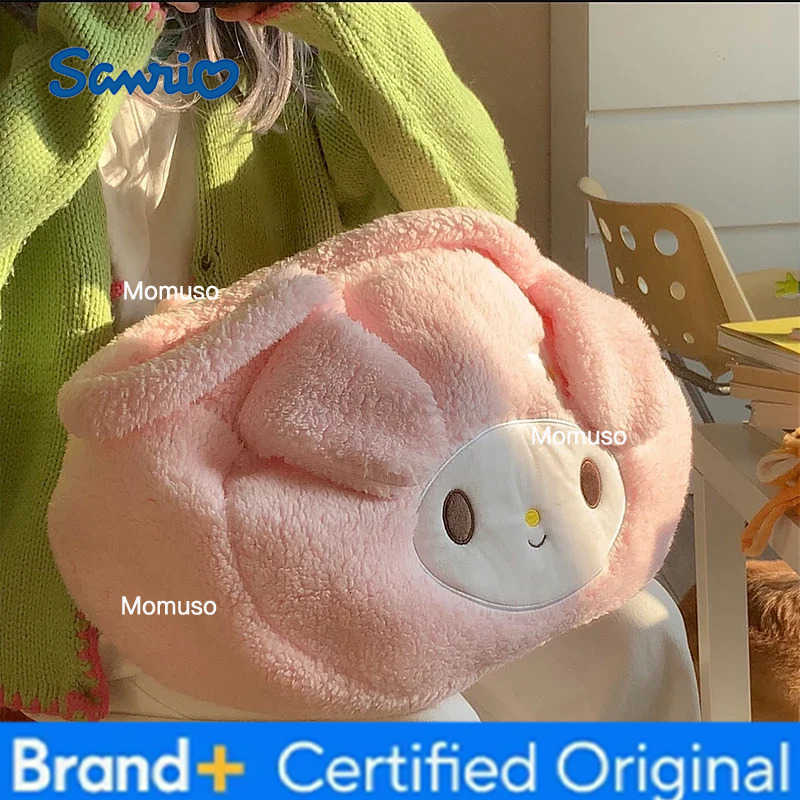 Sanrio Cute My Melody Shoulder Bag Japanese Kuromi Lovely Plush Bag Lolita Messenger Bag for Girl Travelling Bag Birthday Gifts H2512301