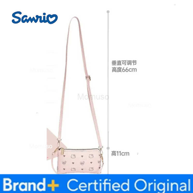 Sanrio Hello Kitty Shoulder Bag Cute Cartoon Originality High-capacity Clutch Bag New Fashion Long Style Zippe Mobile Phone Bag H251230