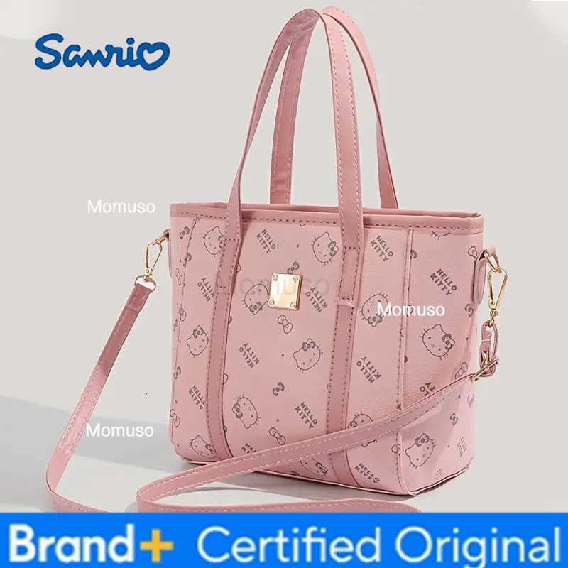 Sanrio Shopping Bags Bag KT Cat Printed Women Shoulder Shopping New Classic Bag Tote Satchel Large Capacity Girl H251230
