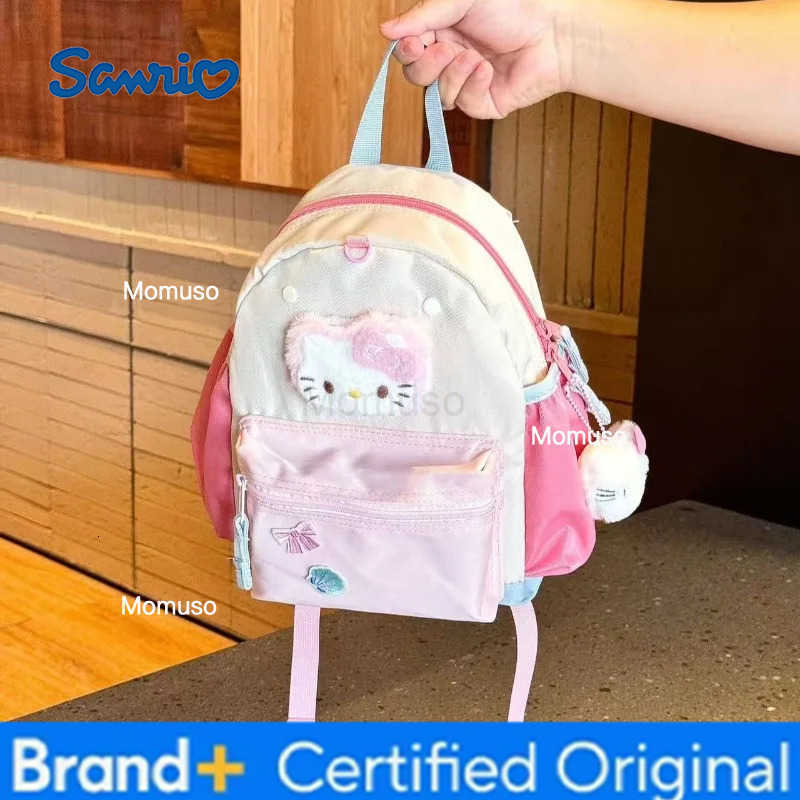 Sanrio Cute cartoon characters Hello kitty backpack Creative design Large capacity backpack Cute student schoolbag Cute holiday gift H251230