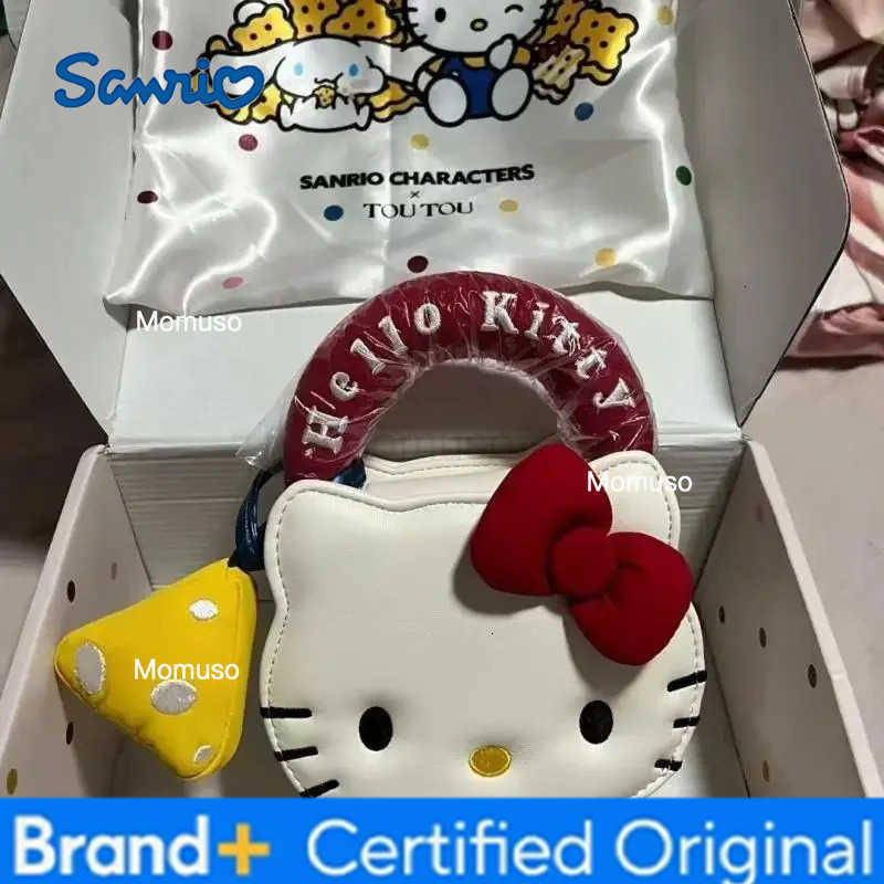 Sanrio Kawaii Hellokittys Handbag Mini Cute Cartoon Hot Girls All-Match Coin Wallet Bags for Woman Small Square Bag Fashion H251230