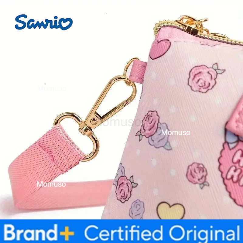 Sanrio Fashion Hello kitty PU Leather girls Cosmetic Bag Handbag Cute Large-capacity Woman Convenient Shopping Bag Crossbody H2512301